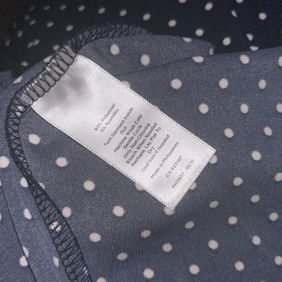 Talbots plus size navy polka dot dress sizs 22W formal work wear - Picture 6 of 6